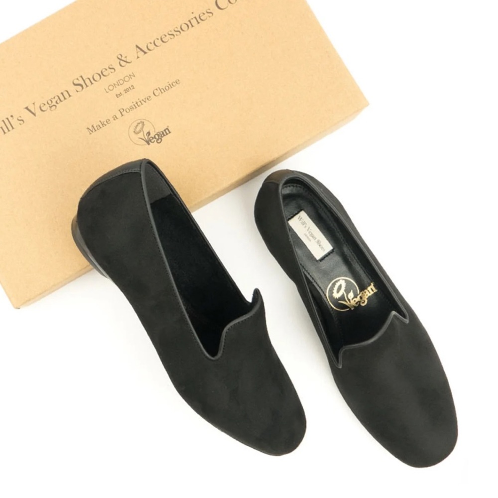 🖤 Black Suede Slip-On Vegan Loafer, Will’s Leather +FREE GIFT!